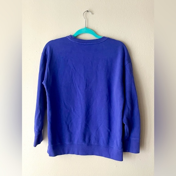 Nike Sweatshirt Kids Youth XL Blue Purple Center Swoosh Logo Crewneck streetware - Picture 5 of 7